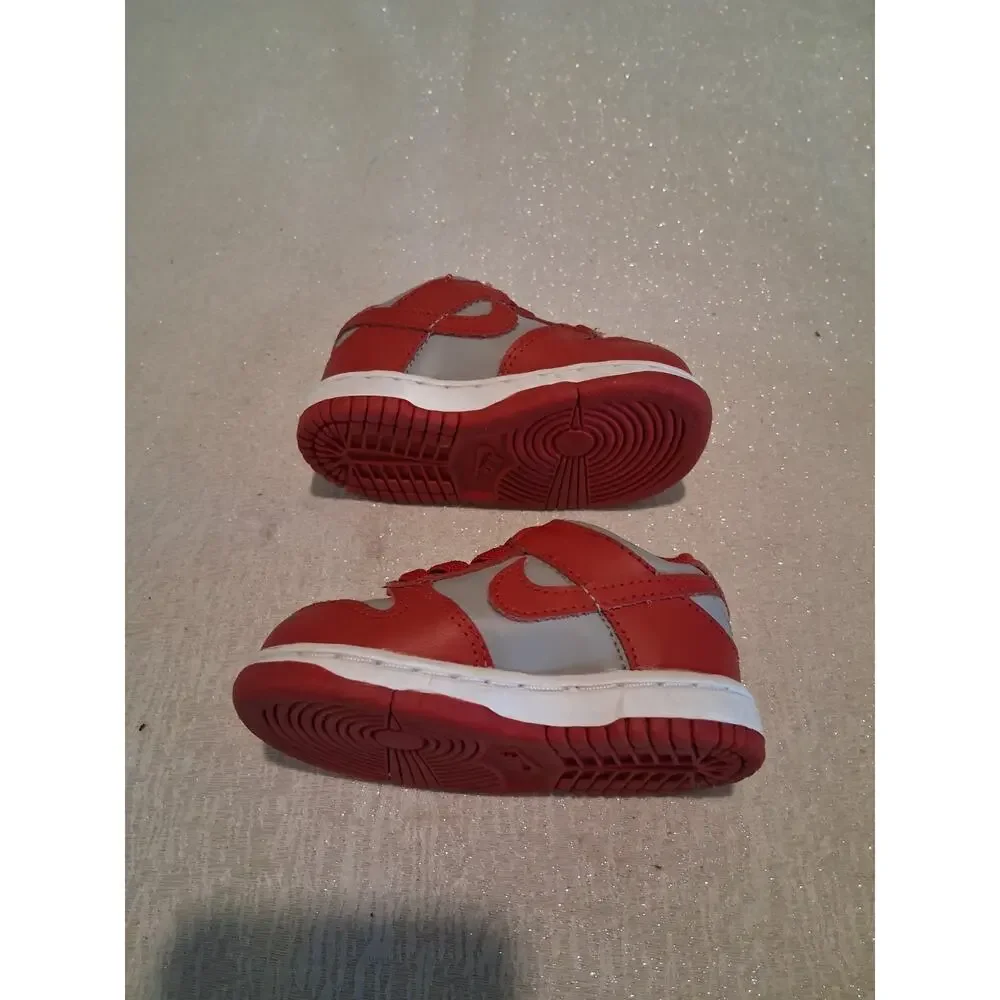 Nike Dunk Low TD UNLV Grey Red CW1589-002 Toddler Baby Size 4C NO INSOLES
